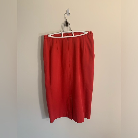 Vintage Pendleton red pencil skirt, size 10 - Picture 5 of 8